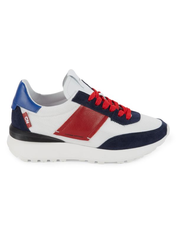 Costume National Colorblock Mesh Sneakers